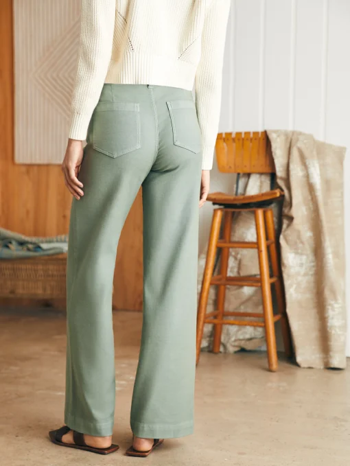 Stretch Terry Harbor Pant - Coastal Sage