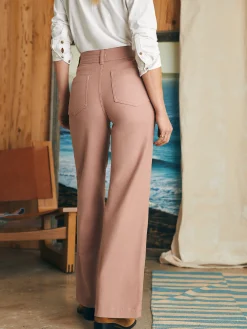 Stretch Terry Harbor Pant - Wood Rose