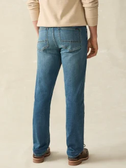 Stretch Terry Indigo 5-Pocket Pant - Indigo Ocean Wash