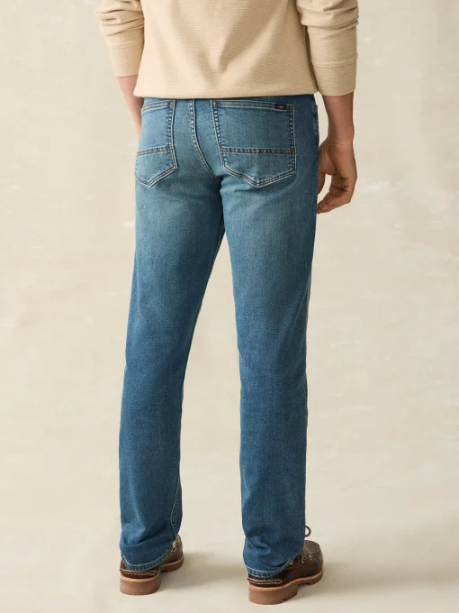 Stretch Terry Indigo 5-Pocket Pant - Indigo Ocean Wash