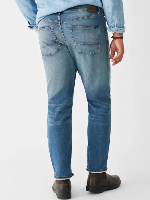 Stretch Terry Indigo 5-Pocket Pant (32" Inseam) - Easton Wash