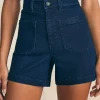 Stretch Terry Patch Pocket Short - Clermont Wash
