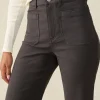 Stretch Terry Patch Pocket Pant - Washed Black