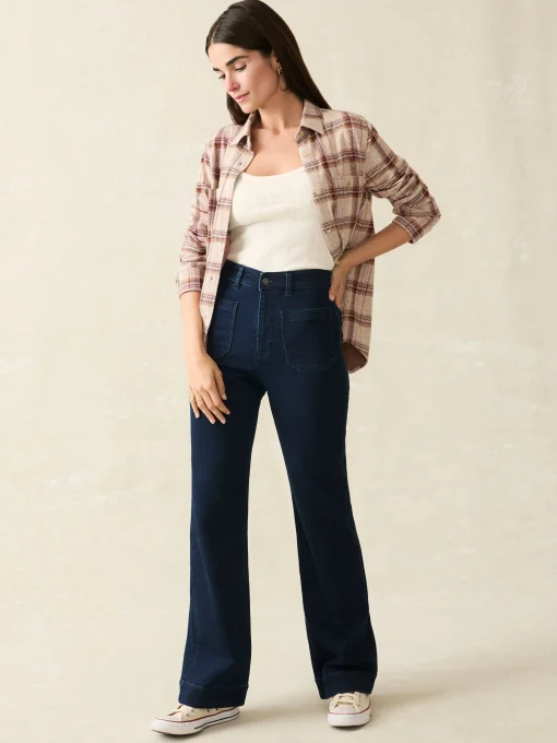 Stretch Terry Patch Pocket Pant - Clermont Wash