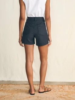 Stretch Terry Patch Pocket Short - Washed Black