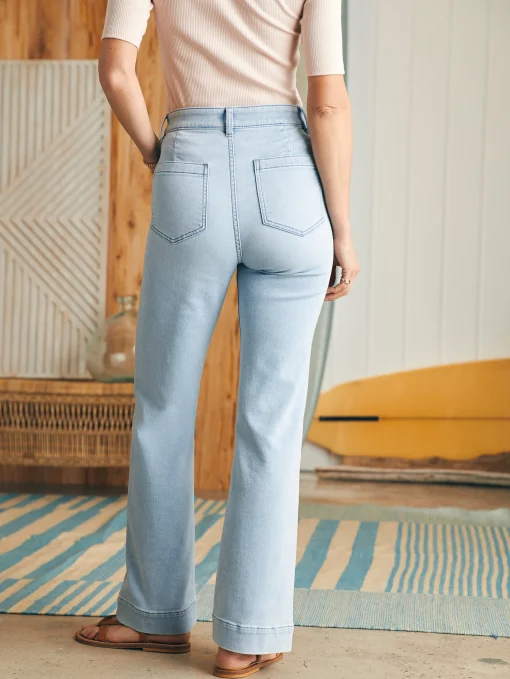 Stretch Terry Patch Pocket Pant - Clearlake Wash