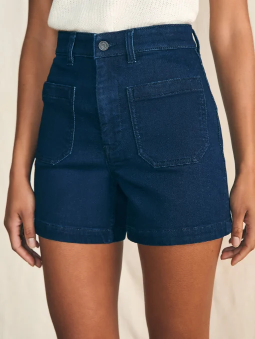 Stretch Terry Patch Pocket Short - Clermont Wash