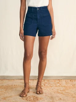 Stretch Terry Patch Pocket Short - Clermont Wash