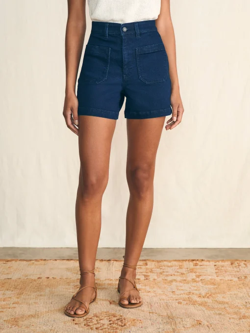 Stretch Terry Patch Pocket Short - Clermont Wash