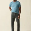 Stretch Terry 5-Pocket Athletic Fit Pant - Onyx Black