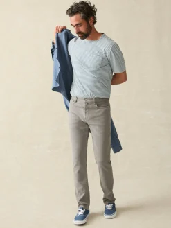 Stretch Terry 5-Pocket Athletic Fit Pant - Iron