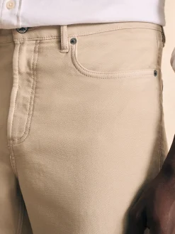 Stretch Terry 5-Pocket Athletic Fit Pant - Stone