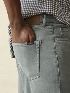 Stretch Terry 5-Pocket Athletic Fit Pant - Slate