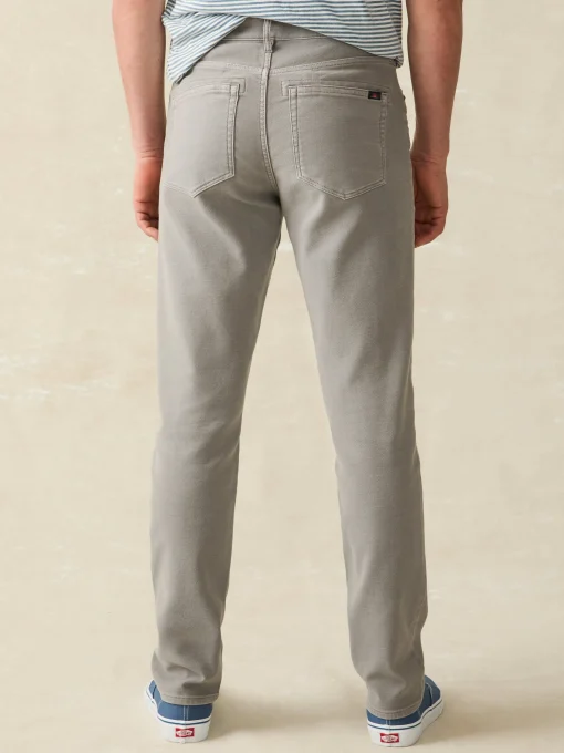 Stretch Terry 5-Pocket Athletic Fit Pant - Iron