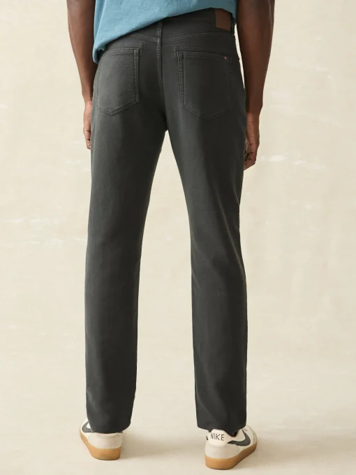 Stretch Terry 5-Pocket Athletic Fit Pant - Onyx Black