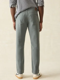 Stretch Terry 5-Pocket Athletic Fit Pant - Slate