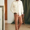 Stretch Terry 5-Pocket Pant (32" Inseam) - Mesa Red