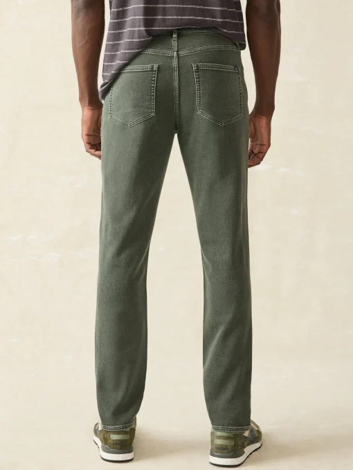 Stretch Terry 5-Pocket Pant - Fall Olive