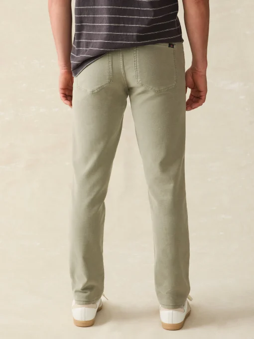 Stretch Terry 5-Pocket Pant - Faded Olive