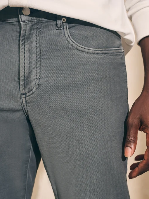Stretch Terry 5-Pocket Pant - Slate