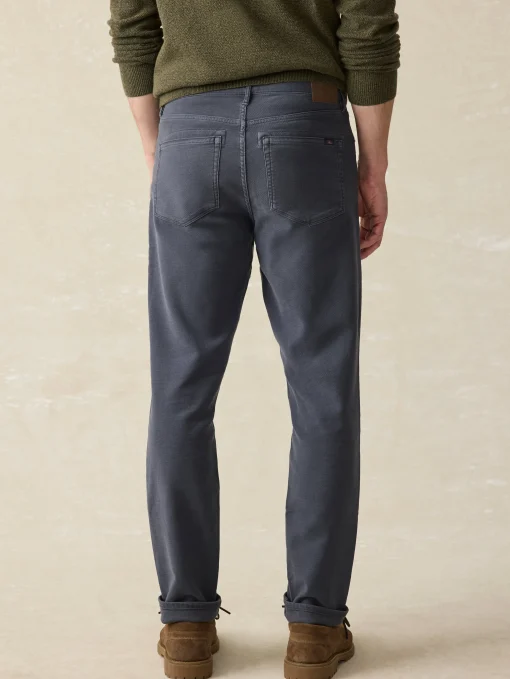 Stretch Terry 5-Pocket Pant - Navy