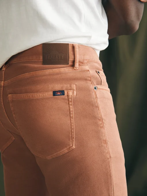Stretch Terry 5-Pocket Pant (32" Inseam) - Mesa Red