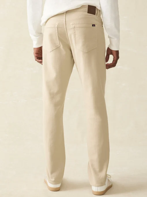 Stretch Terry 5-Pocket Pant - Stone