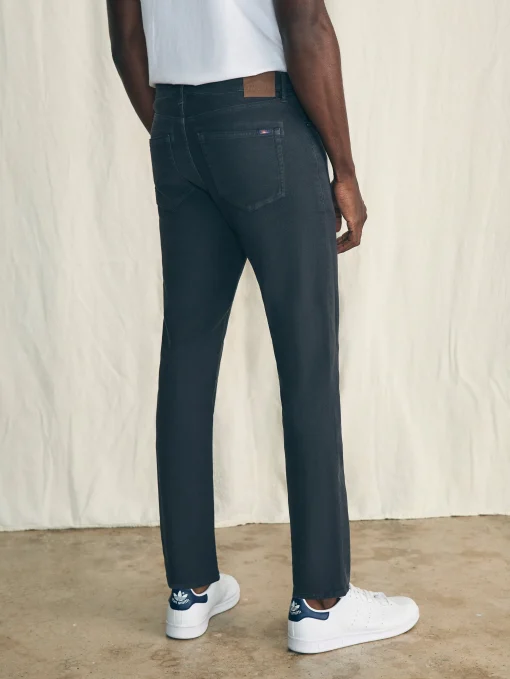 Stretch Terry 5-Pocket Pant - Onyx Black