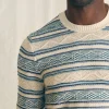 Striped Crew Sweater - Bristol Cream