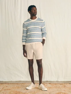 Striped Crew Sweater - Bristol Cream