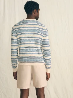 Striped Crew Sweater - Bristol Cream