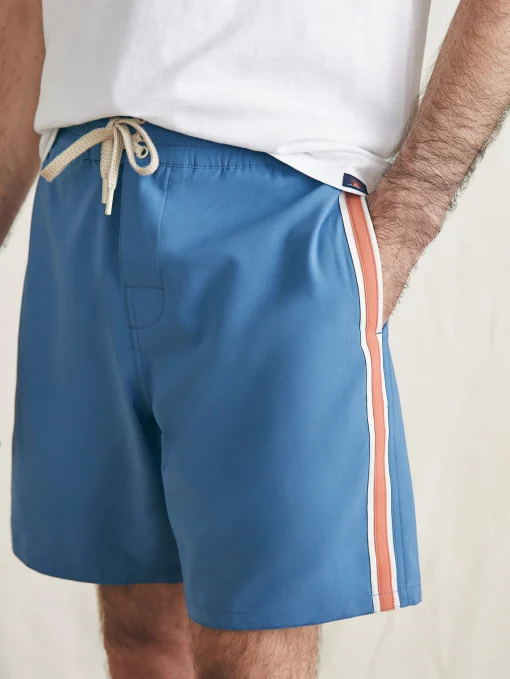 Sunwashed Boardshort - Blue Horizon Stripe