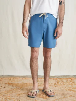 Sunwashed Boardshort - Blue Horizon Stripe