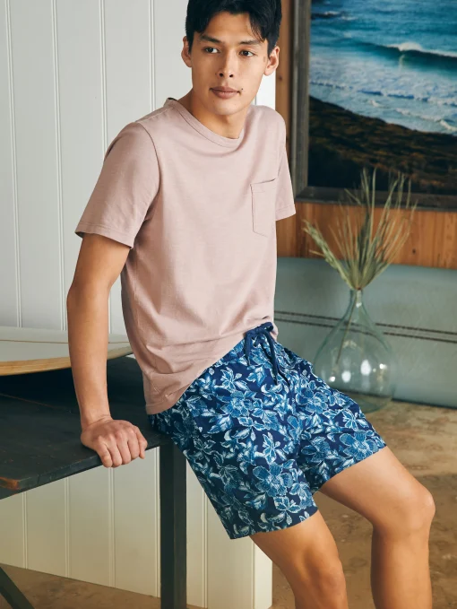 Sunwashed Boardshort - Majolica Frosty Bloom