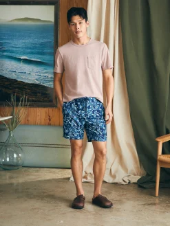 Sunwashed Boardshort - Majolica Frosty Bloom