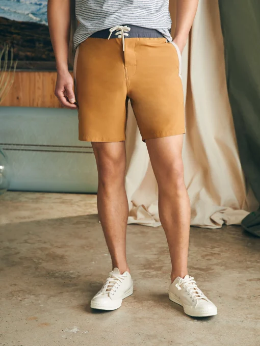 Sunwashed Boardshort - Malibu Honey