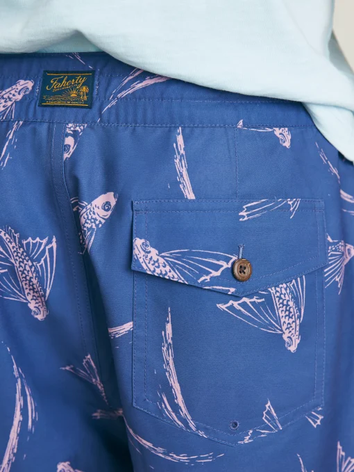 Sunwashed Boardshort - Navy Pink Waterways