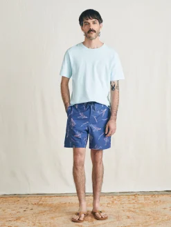 Sunwashed Boardshort - Navy Pink Waterways