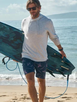 Sunwashed Boardshort - Navy Pink Waterways