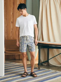 Sunwashed Boardshort - Shoreline Paisley
