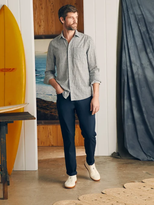 Sunwashed Chambray Shirt - Silver Falls Plaid