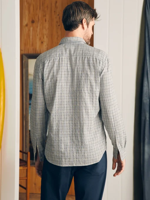 Sunwashed Chambray Shirt - Silver Falls Plaid
