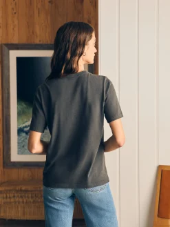 Sunwashed Crew Tee - Washed Black