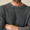 Sunwashed Crewneck Sweater (Tall) - Faded Black