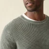 Sunwashed Crewneck Sweater (Tall) - Mountain Olive
