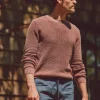 Sunwashed Crewneck Sweater - Plum Wine