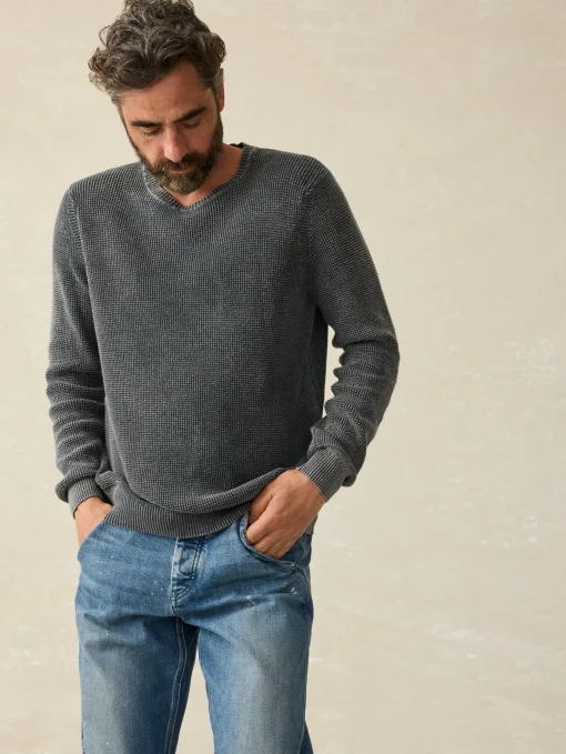 Sunwashed Crewneck Sweater (Tall) - Faded Black