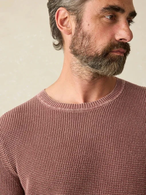 Sunwashed Crewneck Sweater (Tall) - Plum Wine