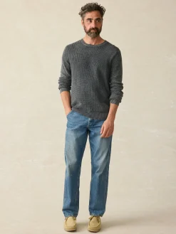 Sunwashed Crewneck Sweater (Tall) - Faded Black