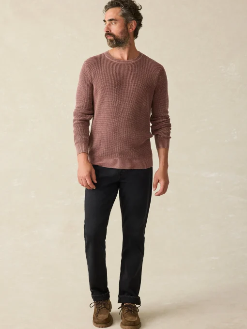 Sunwashed Crewneck Sweater (Tall) - Plum Wine